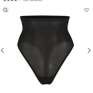 NEW Skims Sheer Sculpt High Waisted Thong NWT